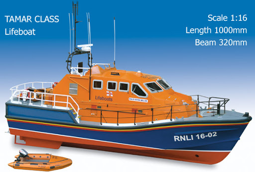 Picture of the Tamar lifeboat as used by Model Slipway on their box.